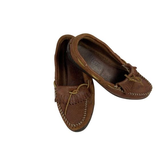 Minnetonka Brown Moccasins. Sz 7 - Picture 2 of 4